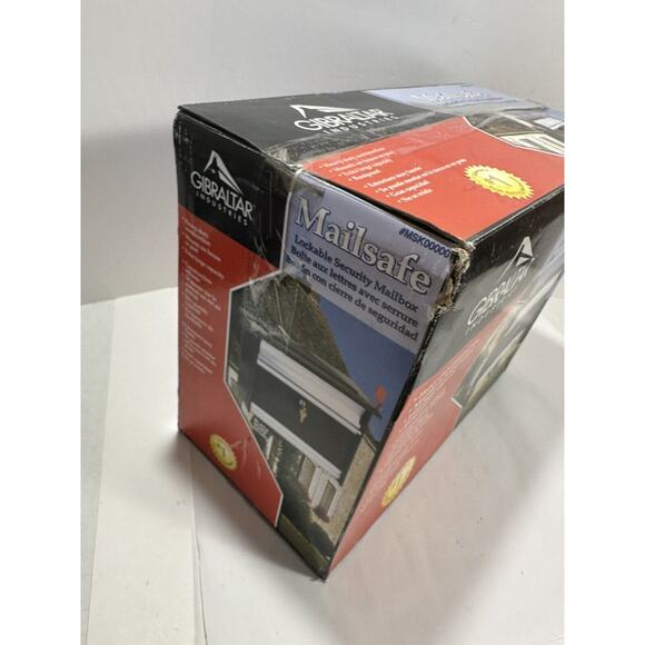 Gibraltar Mailsafe Lockable Security Wall Mount Mailbox MSK00000 W Key NEW - Picture 11 of 13
